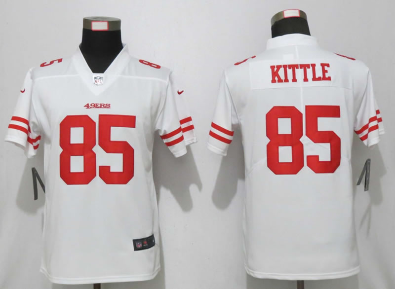 Women Nike San Francisco 49ers 85 Kittle White Vapor Untouchable Limited Jersey,We sell and wholesale Women Nike San Francisco 49ers 85 Kittle White Vapor Untouchable Limited Jersey on line form chian!